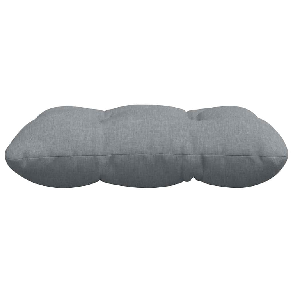 Sitzkissen 4 pcs Hellgrau 40 x 40 x 12 cm Stoff