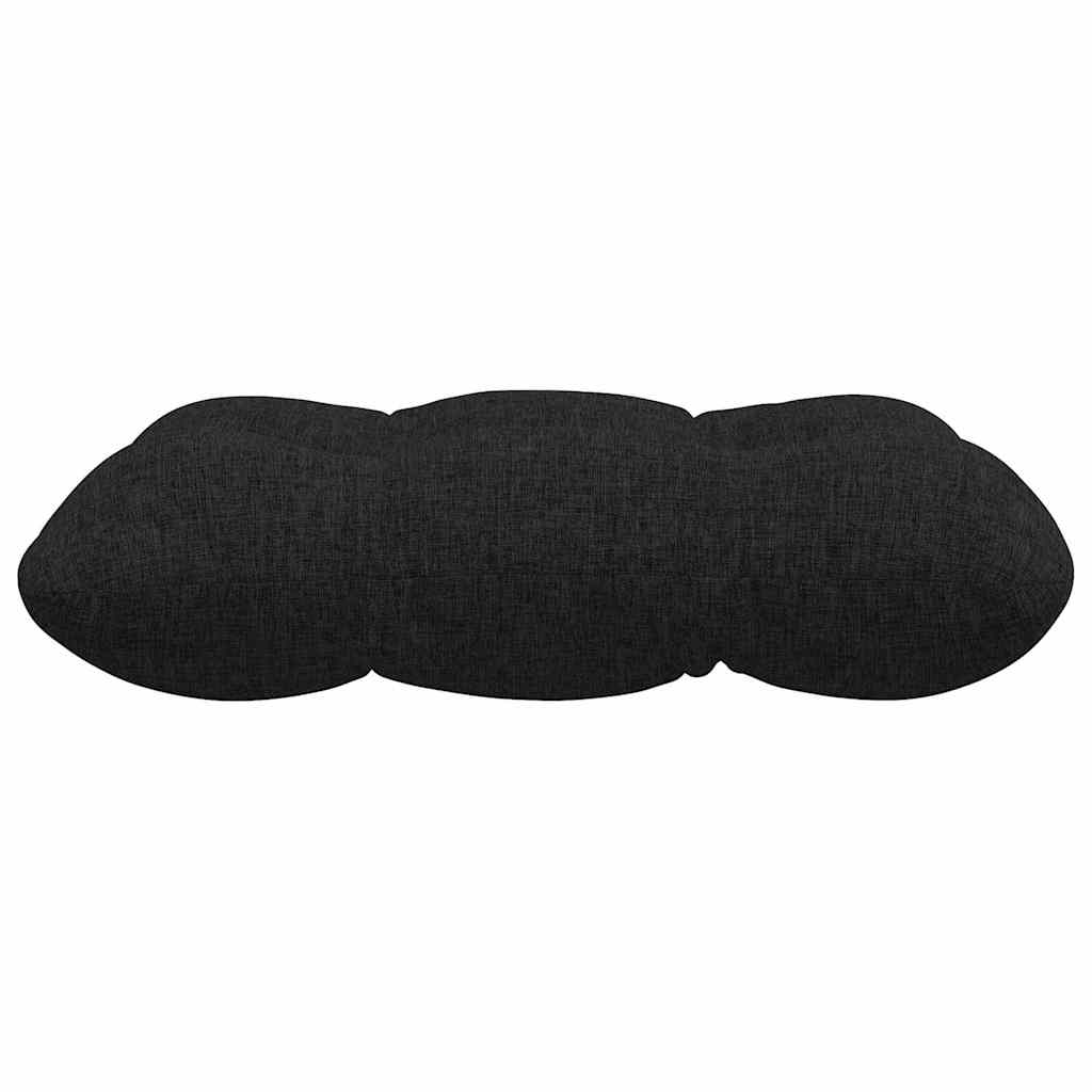 Sitzkissen 4 pcs Schwarz 40 x 40 x 12 cm Stoff