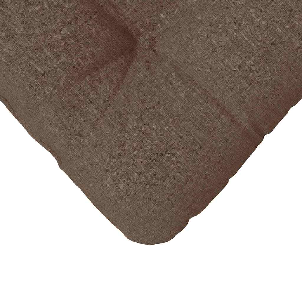 Sitzkissen 4 pcs Braun 40 x 40 x 12 cm Stoff