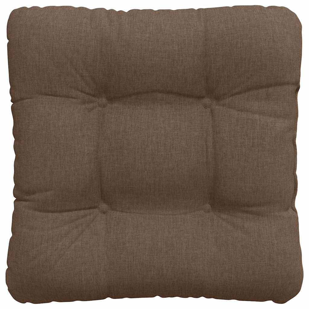 Sitzkissen 4 pcs Braun 40 x 40 x 12 cm Stoff