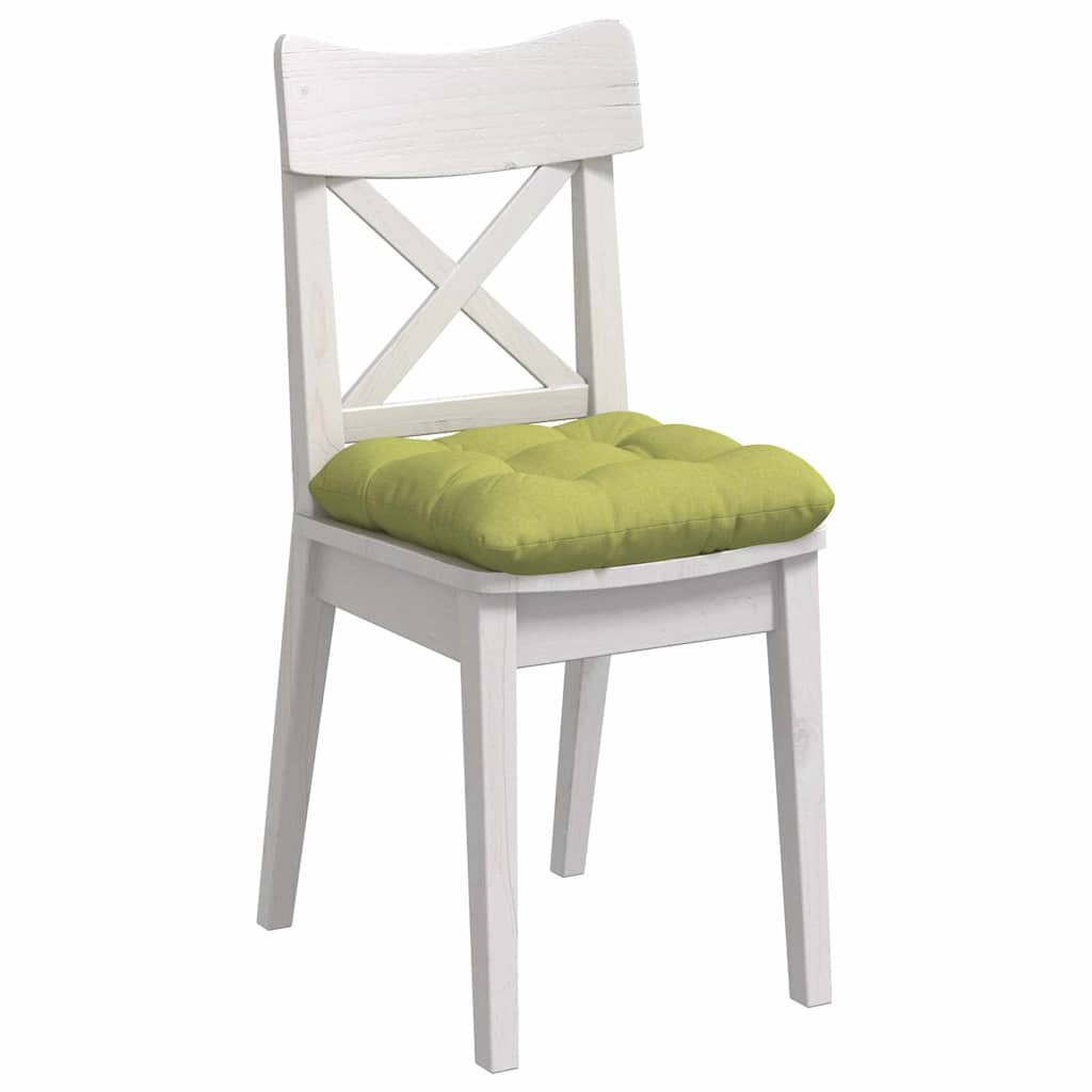 Sitzkissen 4 pcs Hellgrün 40 x 40 x 12 cm Stoff