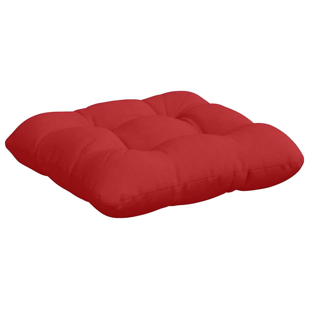 Sitzkissen 4 pcs Rot 40 x 40 x 12 cm Stoff