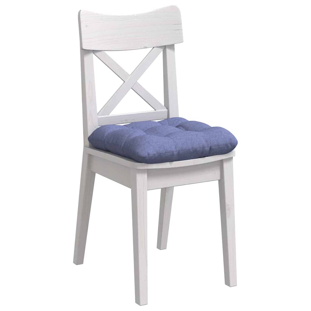 Sitzkissen 4 pcs Jeans blau 40 x 40 x 12 cm Stoff