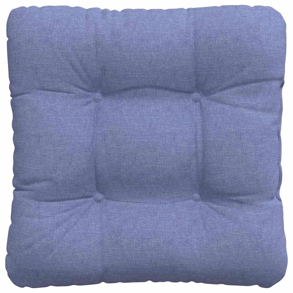 Sitzkissen 4 pcs Jeans blau 40 x 40 x 12 cm Stoff