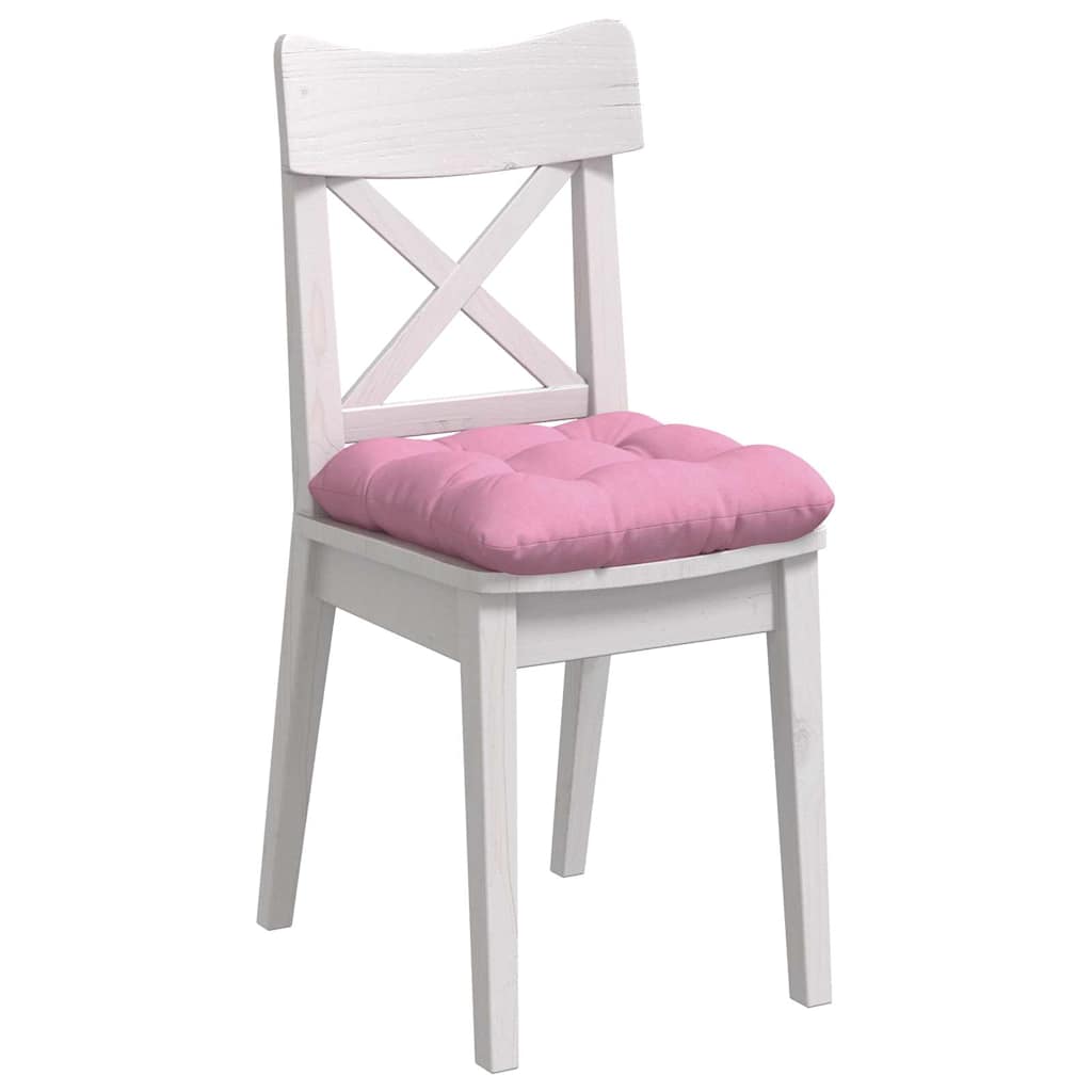 Sitzkissen 4 pcs Rosa 40 x 40 x 12 cm Stoff