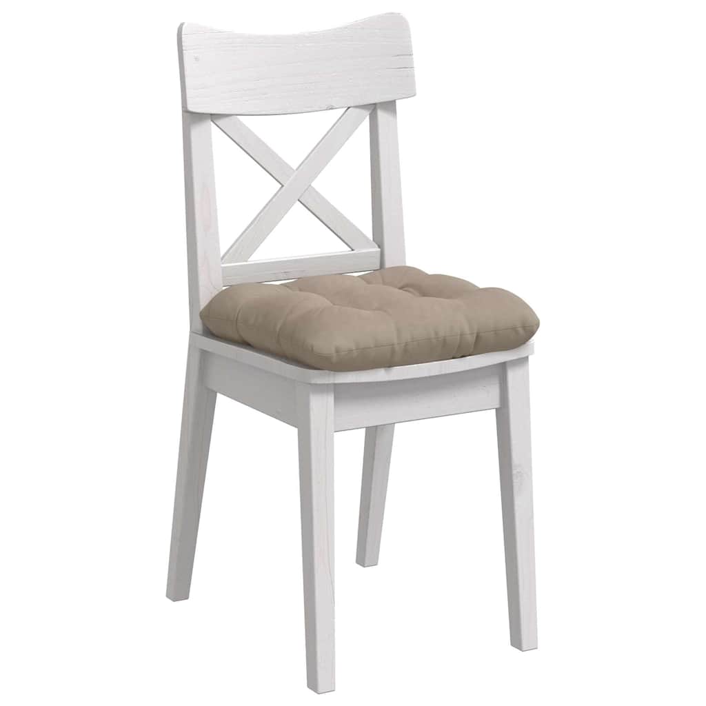 Sitzkissen 4 pcs Taupe 40 x 40 cm Mikrofaserstoff