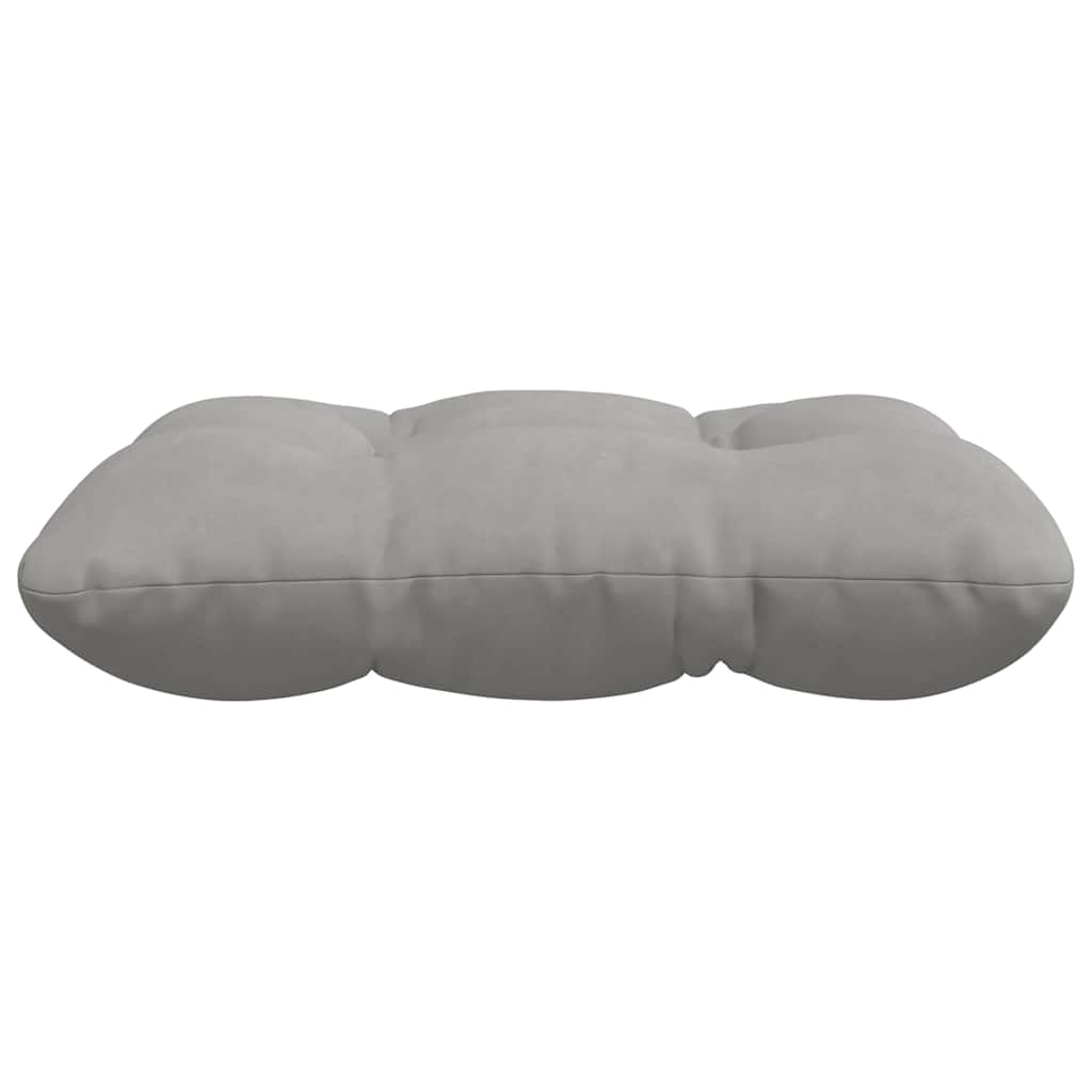 Sitzkissen 4 pcs Hellgrau 40 x 40 cm Mikrofaserstoff