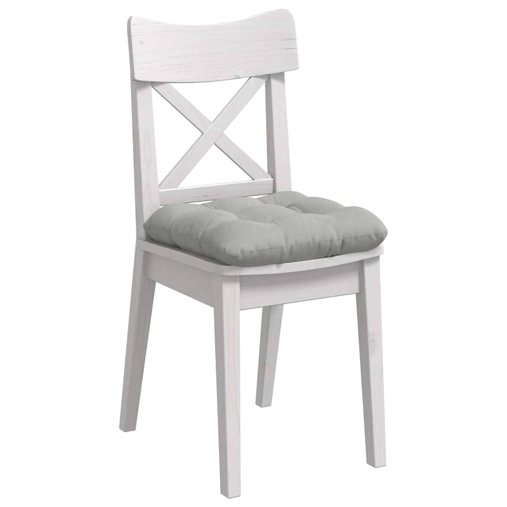 Sitzkissen 4 pcs Hellgrau 40 x 40 cm Mikrofaserstoff