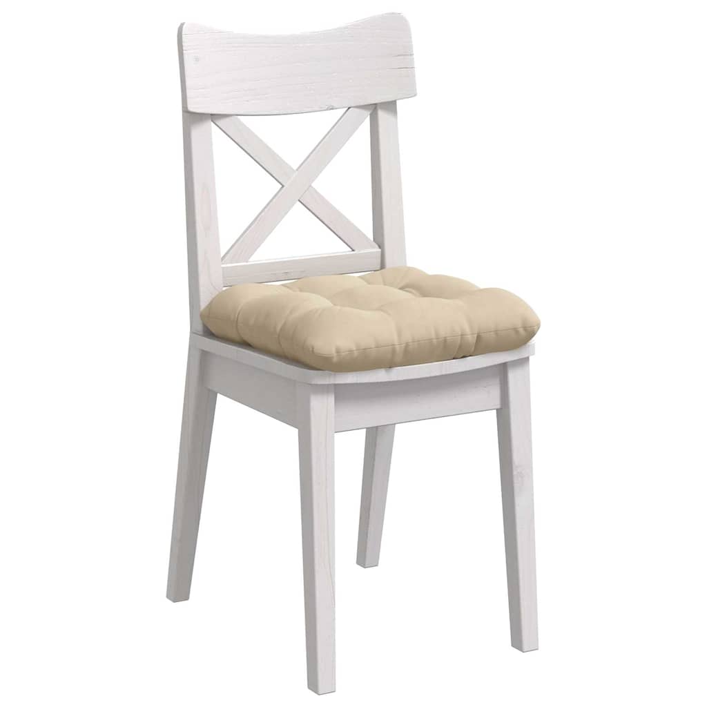 Sitzkissen 4 pcs Creme 40 x 40 cm Mikrofaserstoff