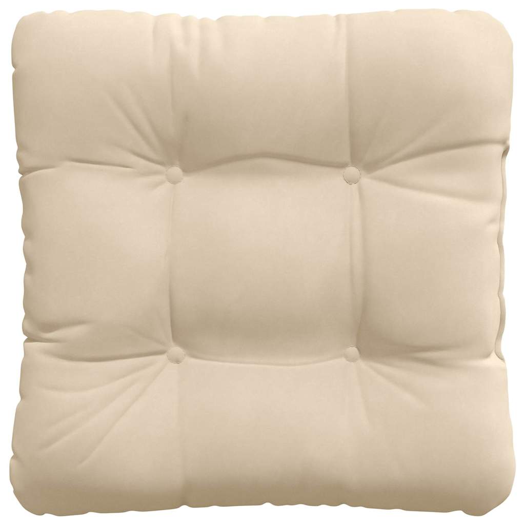 Sitzkissen 4 pcs Creme 40 x 40 cm Mikrofaserstoff