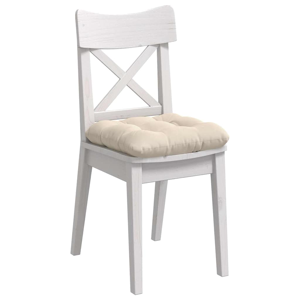Sitzkissen 4 pcs Beige 40 x 40 cm Mikrofaserstoff