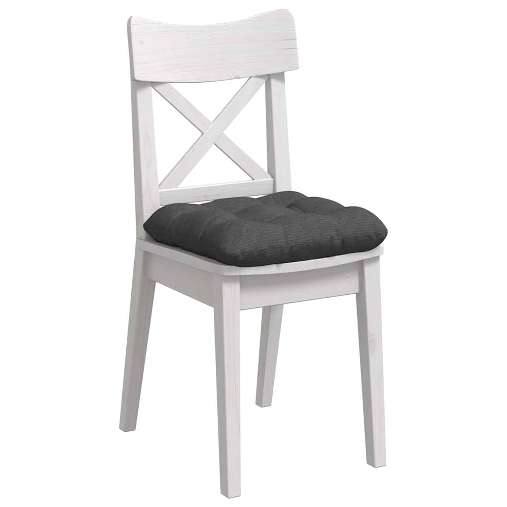 Sitzkissen 4 pcs Dunkelgrau 40 x 40 cm Cordstoff