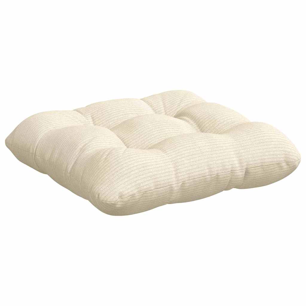 Sitzkissen 4 pcs Creme 40 x 40 cm Cordstoff
