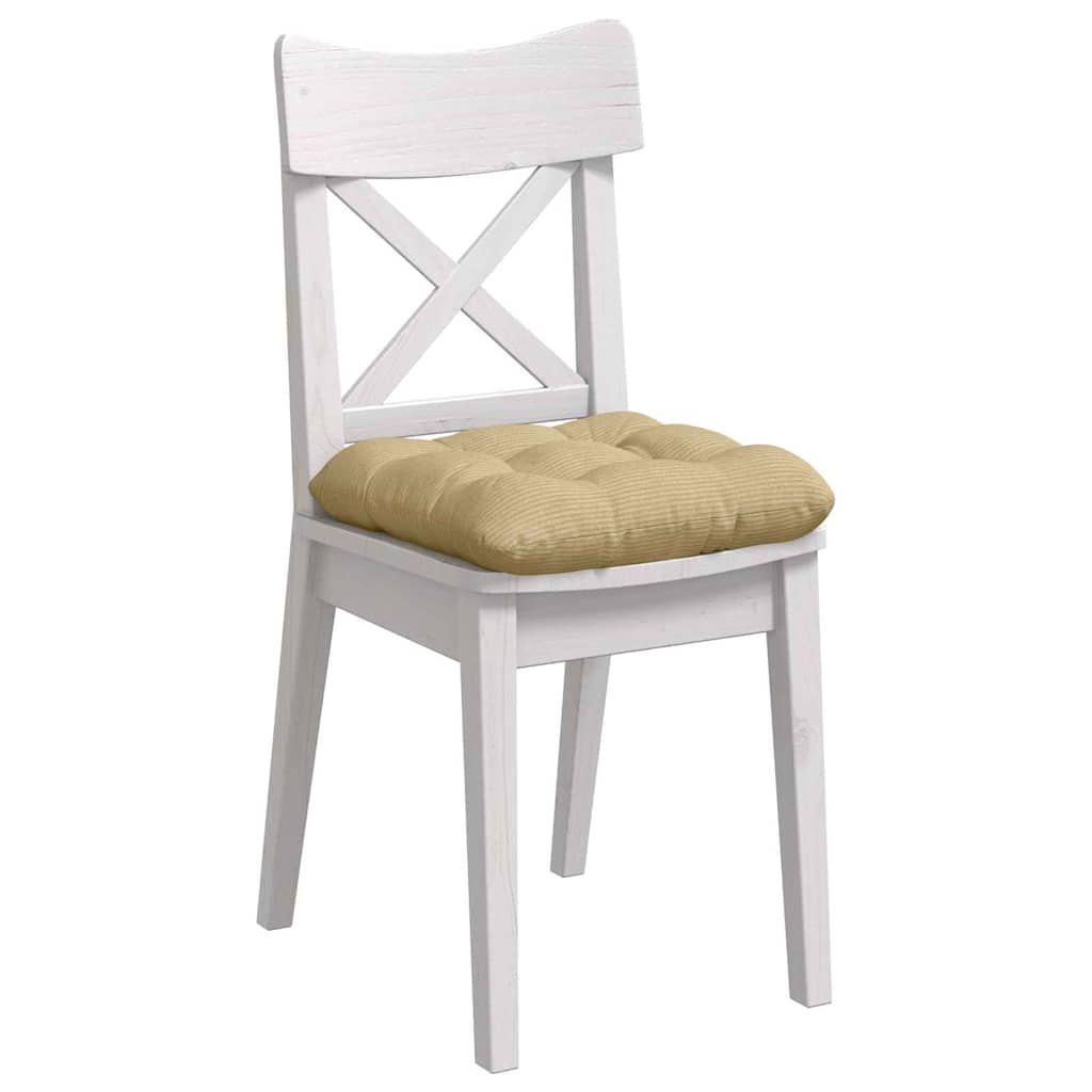 Sitzkissen 4 pcs Grau-Grün 40 x 40 cm Cordstoff