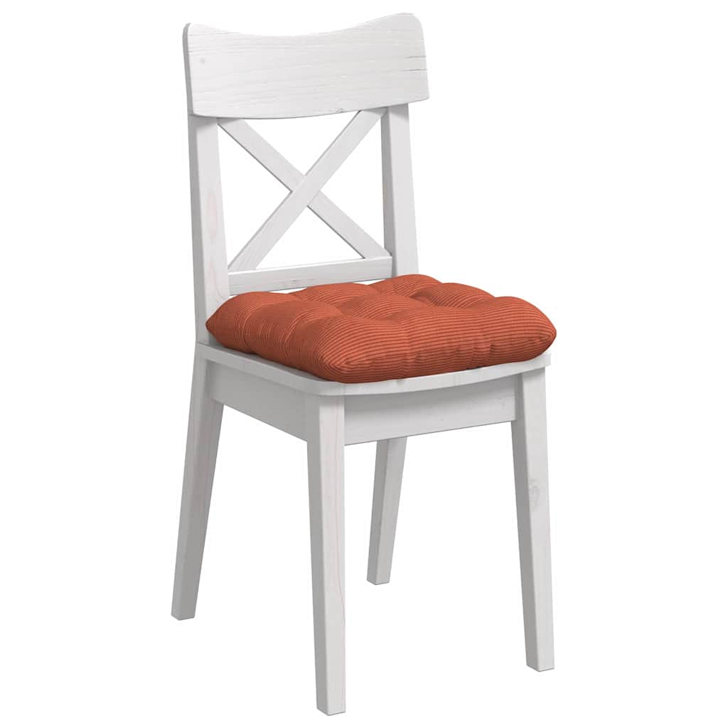 Sitzkissen 4 pcs Rot-Orange 40 x 40 cm Cordstoff