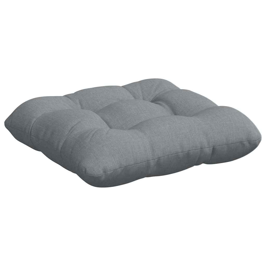 Sitzkissen 4 pcs Hellgrau 45 x 45 x 12 cm Stoff