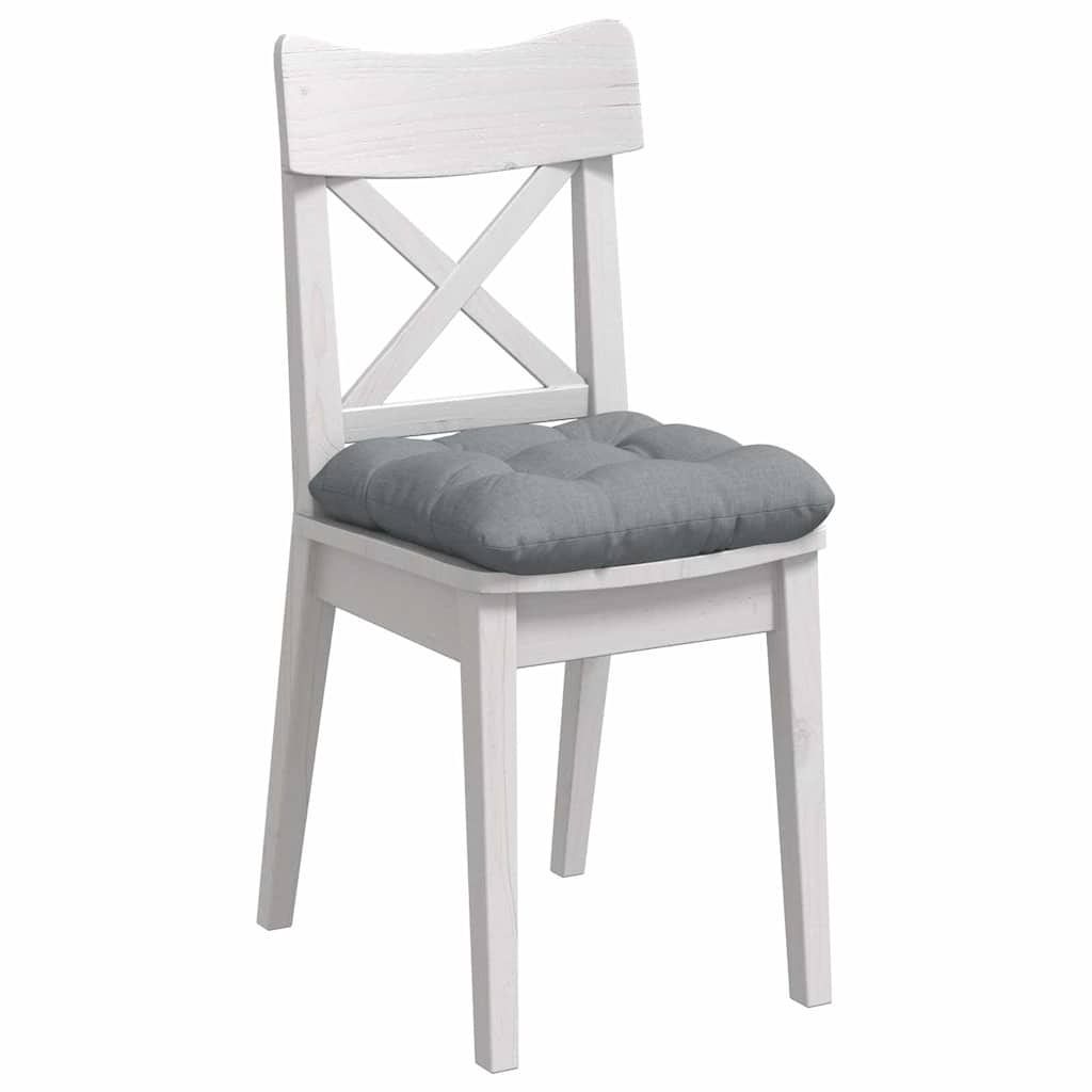 Sitzkissen 4 pcs Hellgrau 45 x 45 x 12 cm Stoff