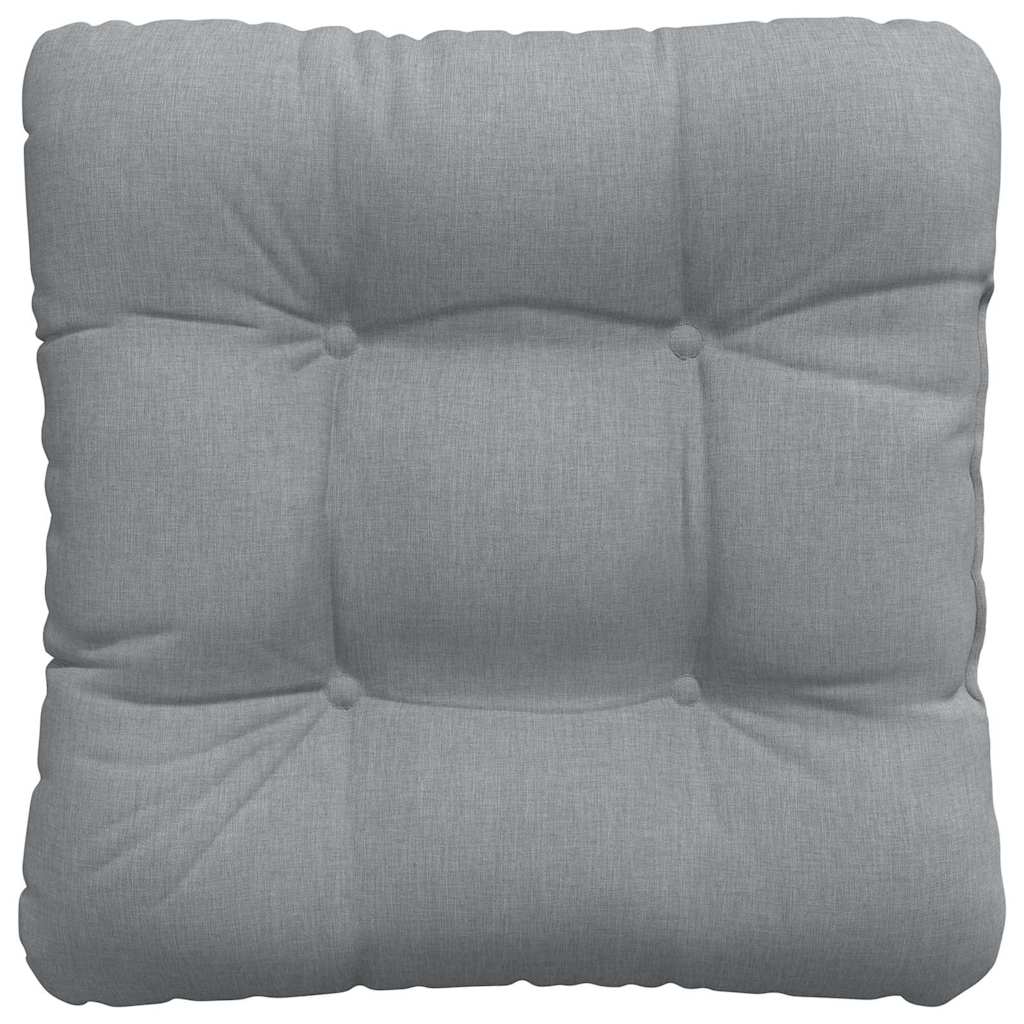 Sitzkissen 4 pcs Hellgrau 45 x 45 x 12 cm Stoff