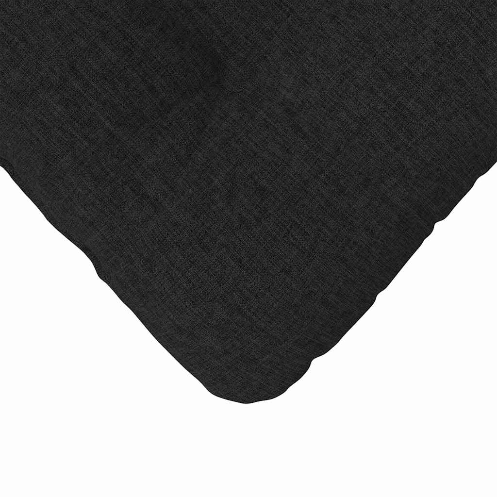 Sitzkissen 4 pcs Schwarz 45 x 45 x 12 cm Stoff