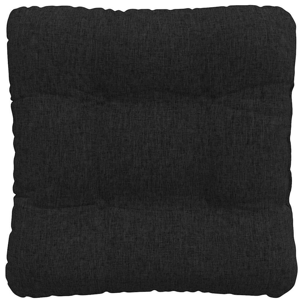 Sitzkissen 4 pcs Schwarz 45 x 45 x 12 cm Stoff