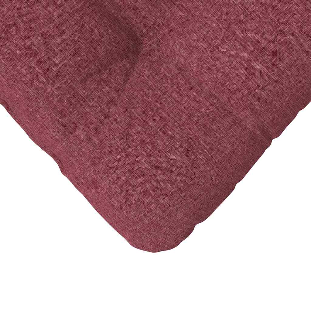 Sitzkissen 4 pcs Weinrot 45 x 45 x 12 cm Stoff
