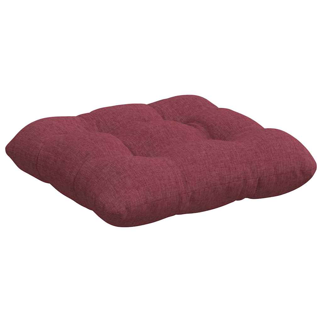 Sitzkissen 4 pcs Weinrot 45 x 45 x 12 cm Stoff