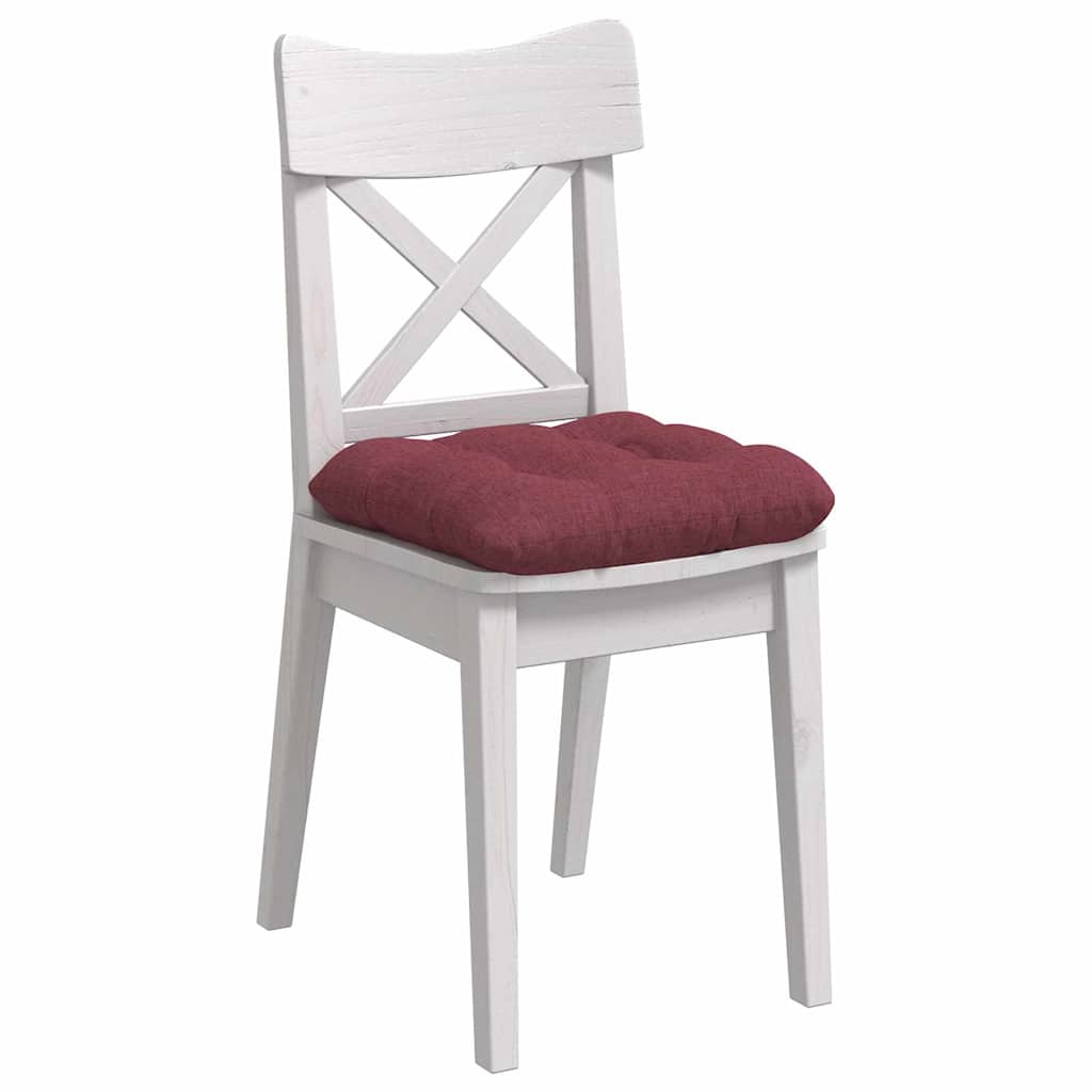 Sitzkissen 4 pcs Weinrot 45 x 45 x 12 cm Stoff