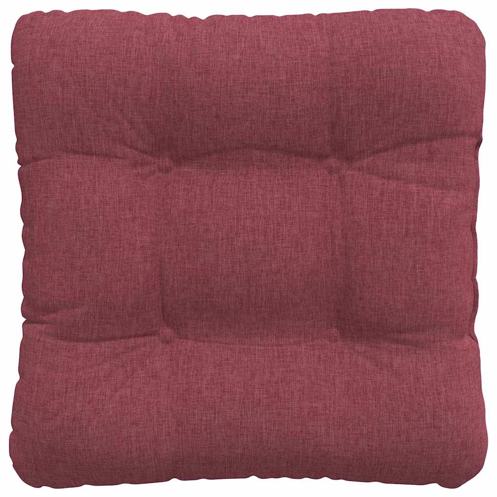 Sitzkissen 4 pcs Weinrot 45 x 45 x 12 cm Stoff