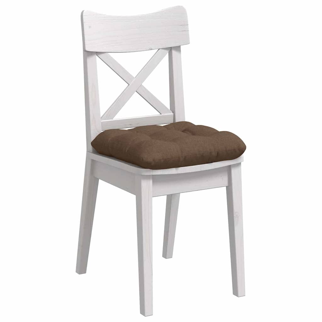 Sitzkissen 4 pcs Braun 45 x 45 x 12 cm Stoff
