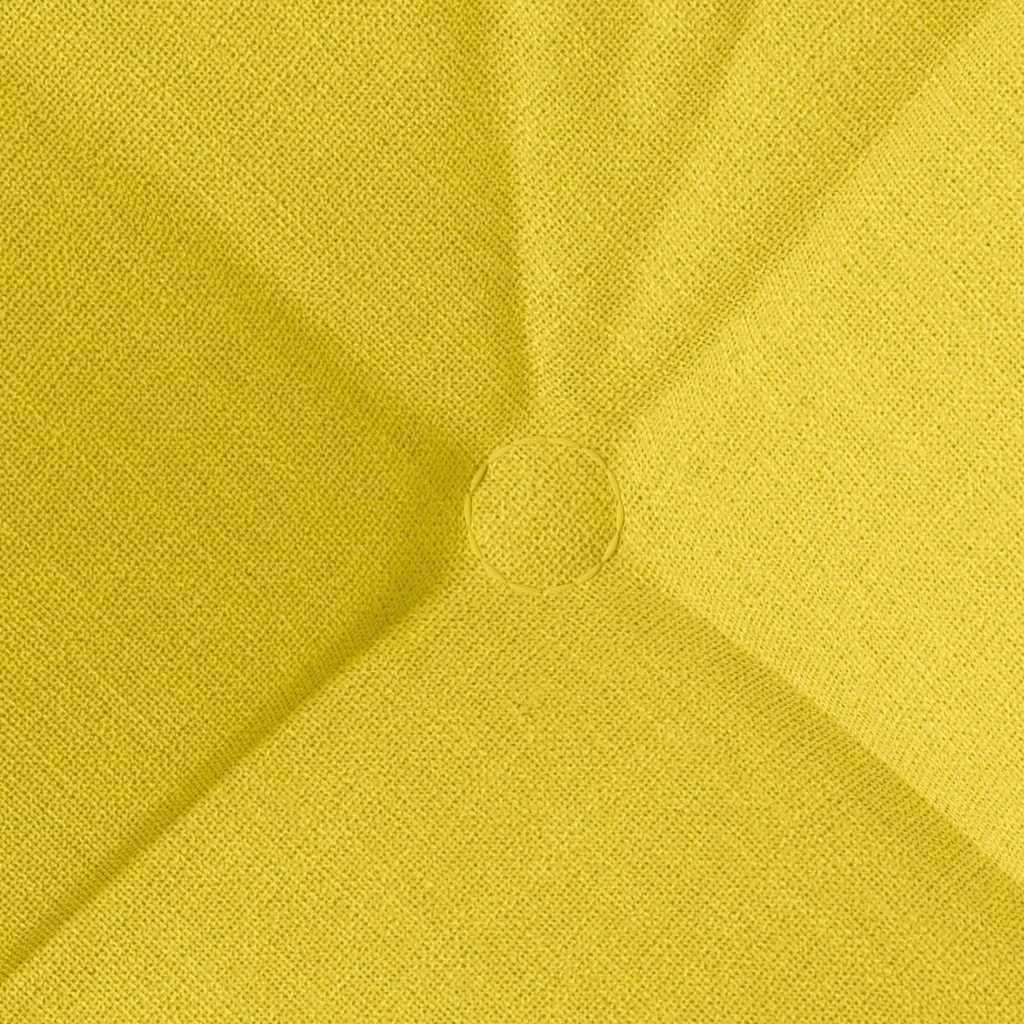 Sitzkissen 4 pcs Helles Gelb 45 x 45 x 12 cm Stoff
