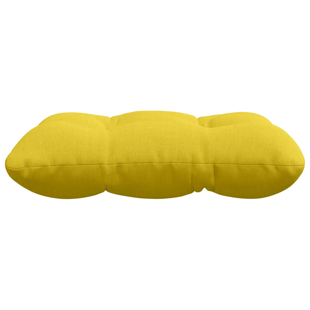Sitzkissen 4 pcs Helles Gelb 45 x 45 x 12 cm Stoff
