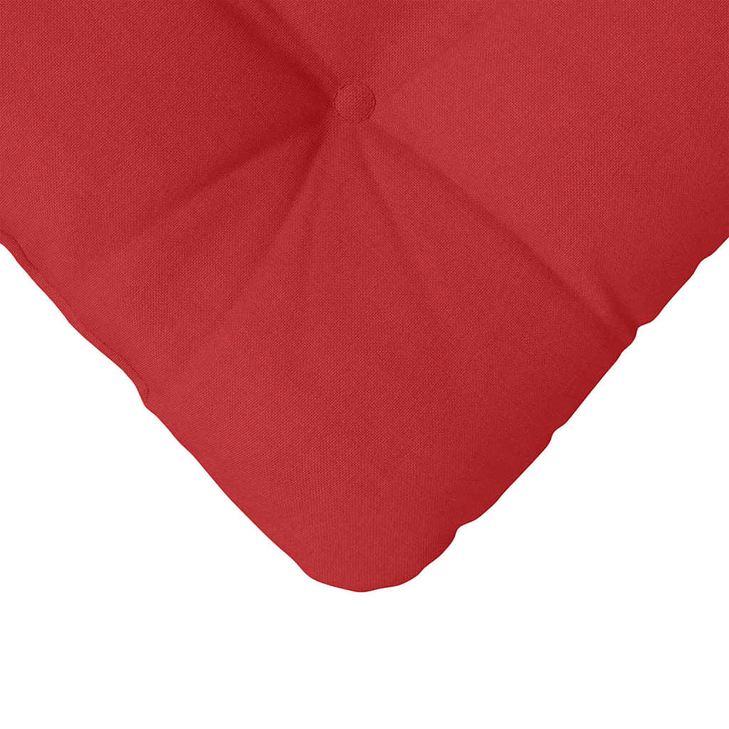 Sitzkissen 4 pcs Rot 45 x 45 x 12 cm Stoff