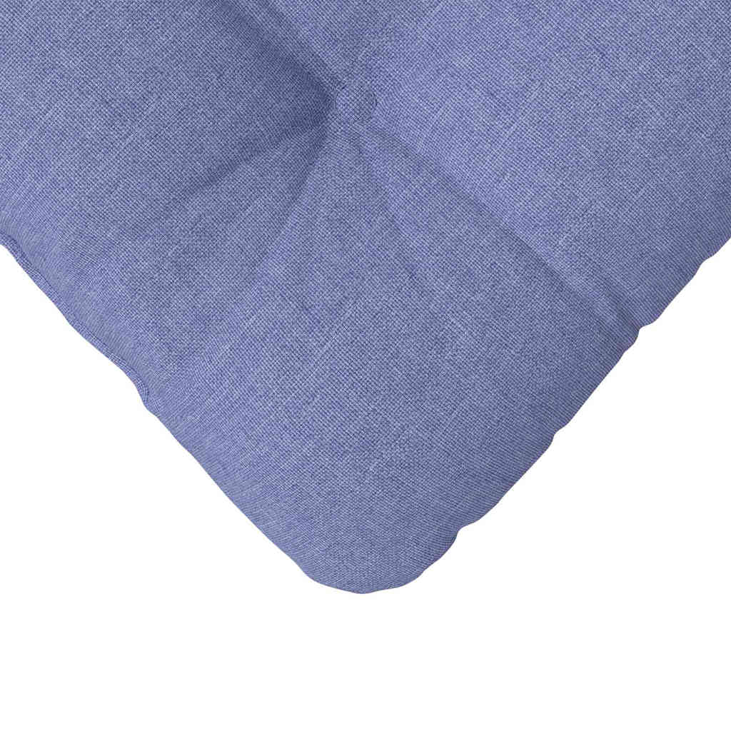 Sitzkissen 4 pcs Jeans blau 45 x 45 x 12 cm Stoff