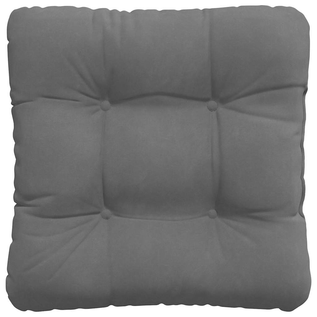 Sitzkissen 4 pcs Dunkelgrau 45 x 45 cm Mikrofaserstoff