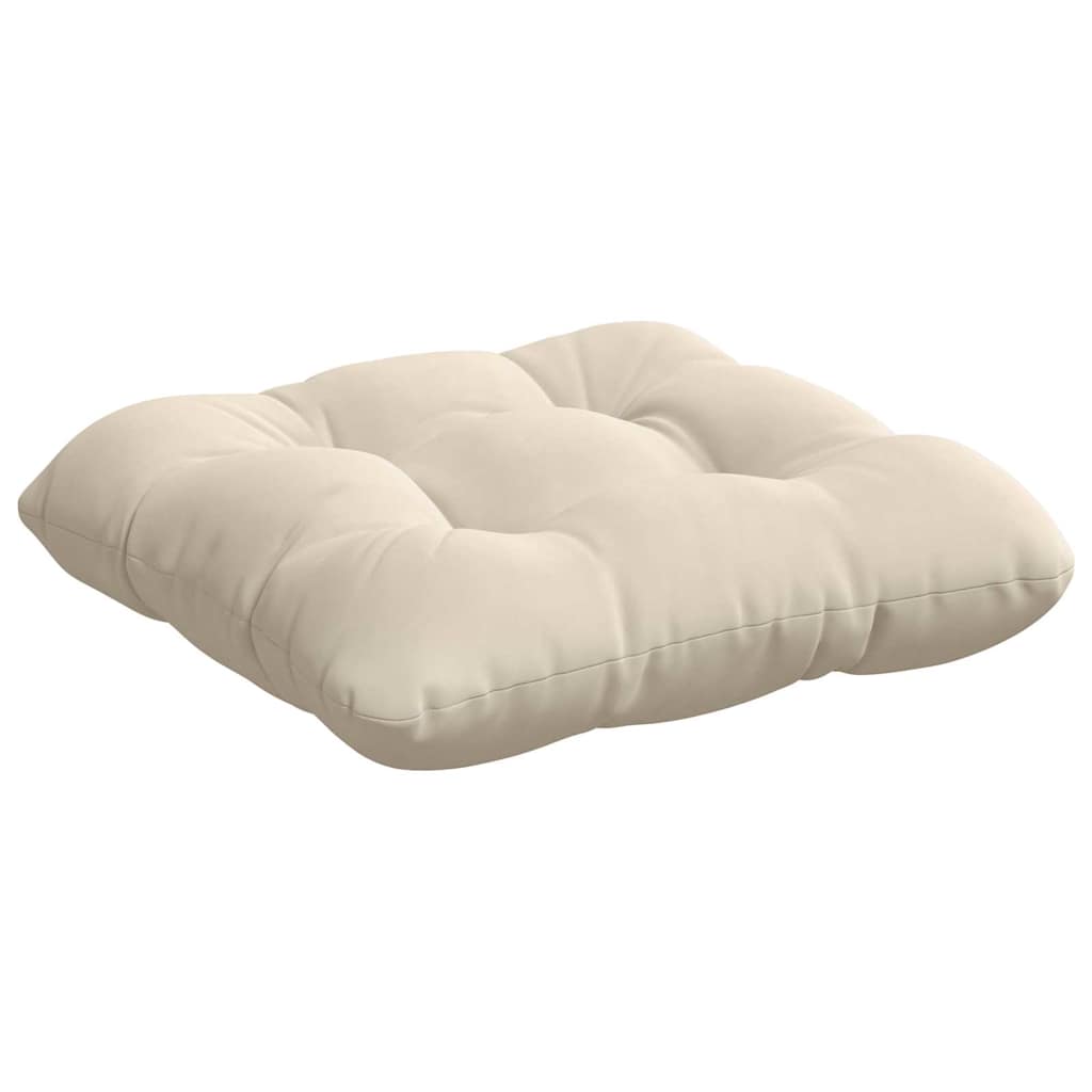 Sitzkissen 4 pcs Beige 45 x 45 cm Mikrofaserstoff