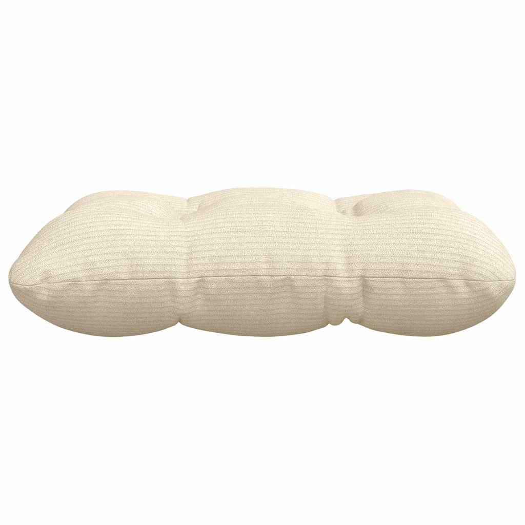 Sitzkissen 4 pcs Creme 45 x 45 cm Cordstoff