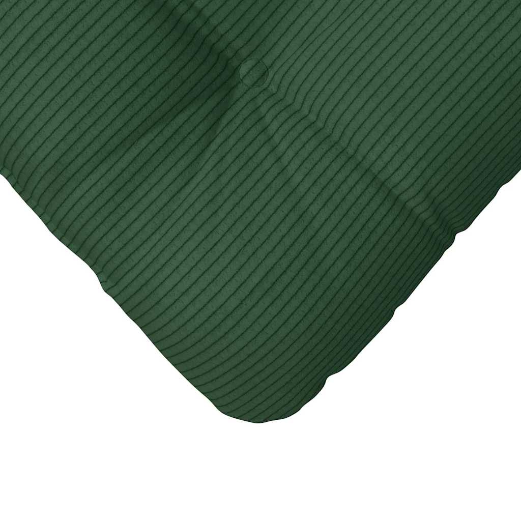 Sitzkissen 4 pcs Dunkelgrün 45 x 45 cm Cordstoff
