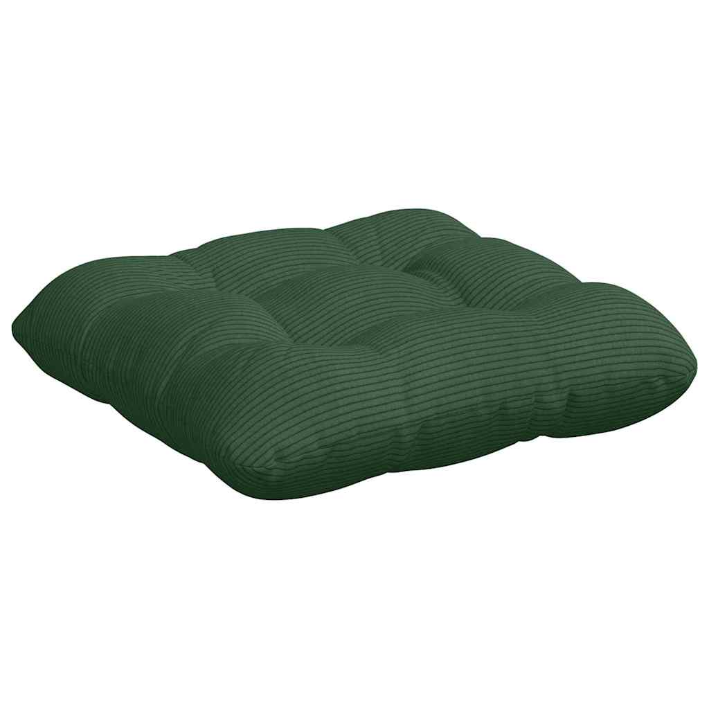 Sitzkissen 4 pcs Dunkelgrün 45 x 45 cm Cordstoff