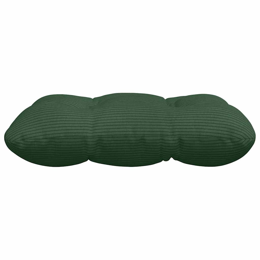 Sitzkissen 4 pcs Dunkelgrün 45 x 45 cm Cordstoff