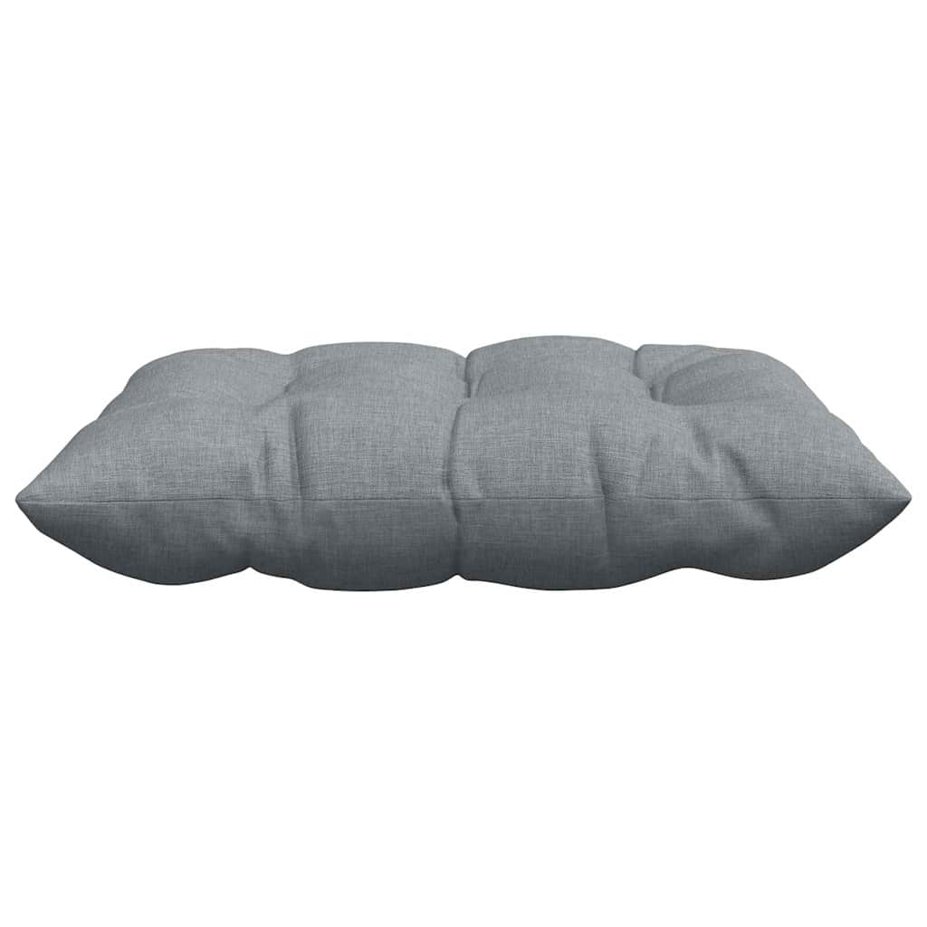 Sitzkissen 4 pcs Hellgrau 40 x 40 x 6 cm Stoff