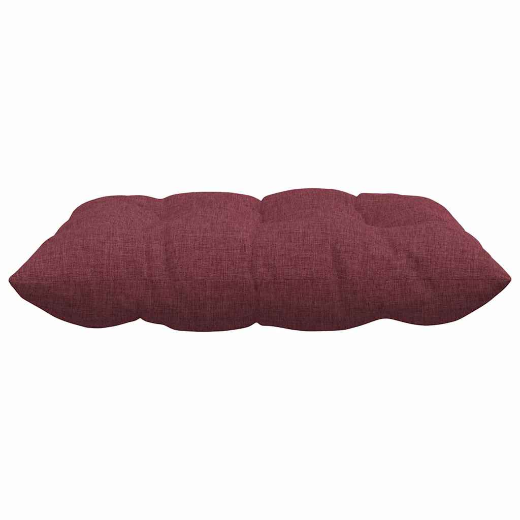 Sitzkissen 4 pcs Weinrot 40 x 40 x 6 cm Stoff