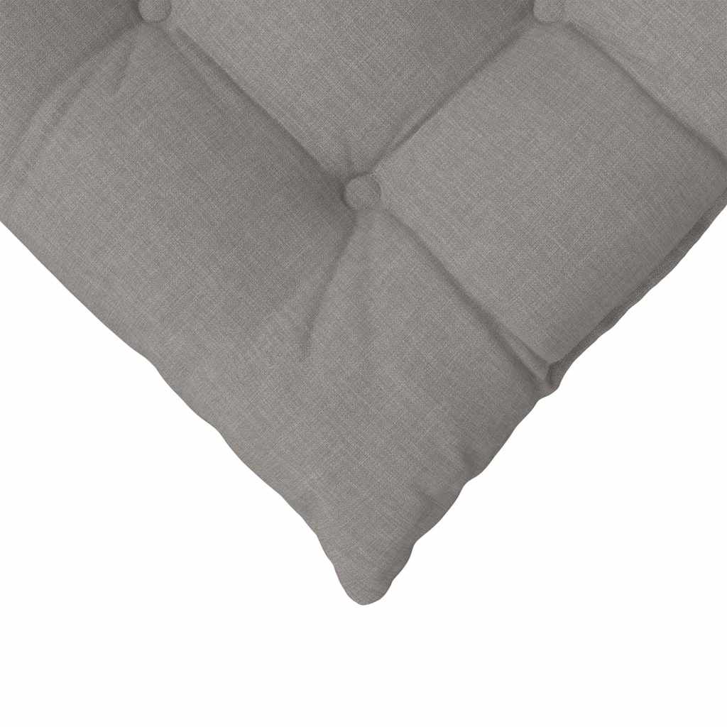 Sitzkissen 4 pcs Taupe 40 x 40 x 6 cm Stoff