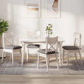 Sitzkissen 4 pcs Taupe 40 x 40 x 6 cm Stoff