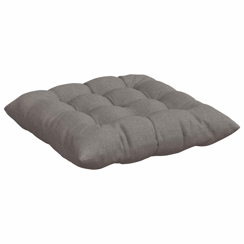 Sitzkissen 4 pcs Taupe 40 x 40 x 6 cm Stoff