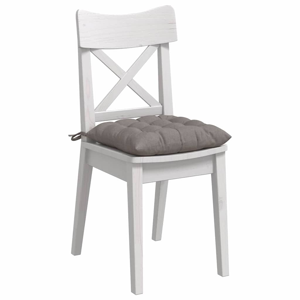 Sitzkissen 4 pcs Taupe 40 x 40 x 6 cm Stoff