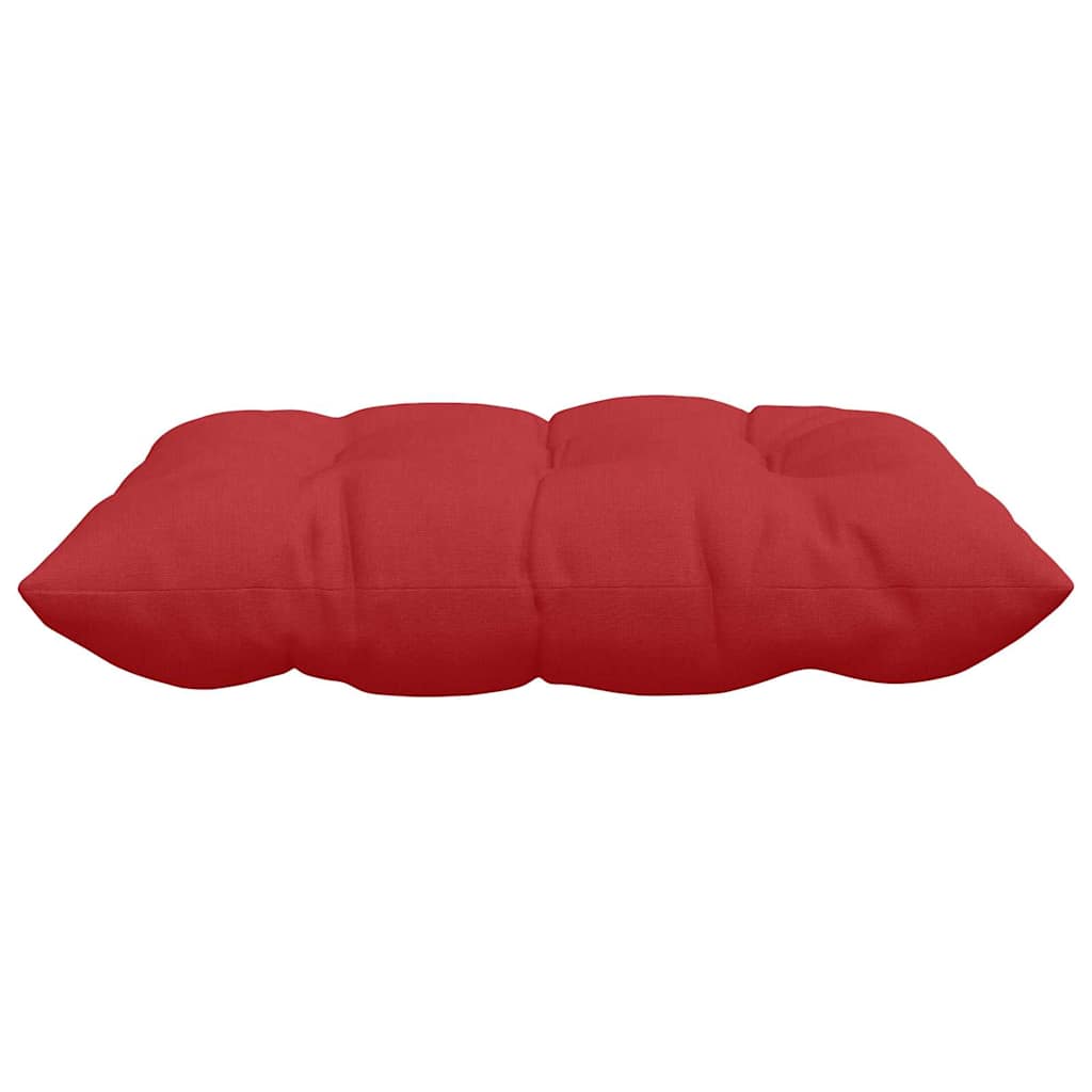 Sitzkissen 4 pcs Rot 40 x 40 x 6 cm Stoff