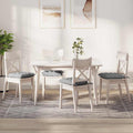 Sitzkissen 4 pcs Wolkengrau 40 x 40 x 6 cm Stoff
