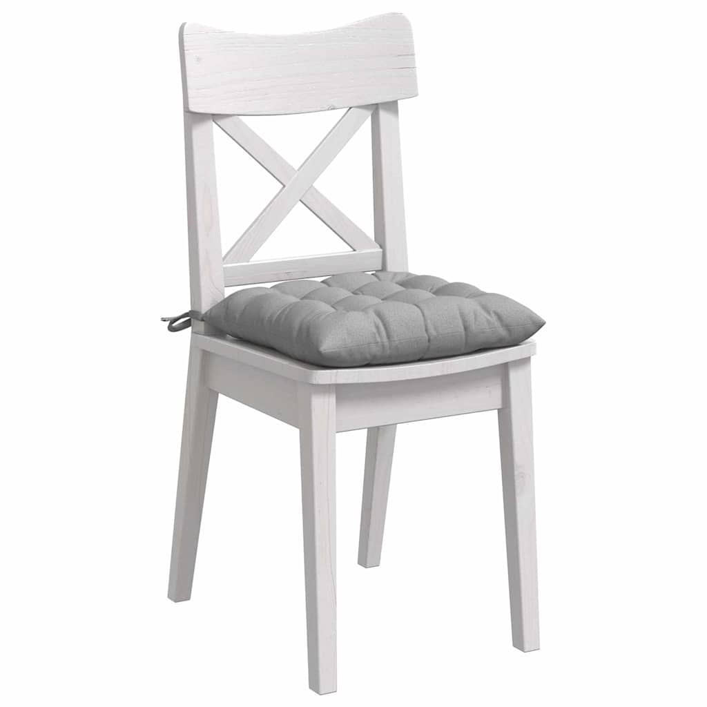 Sitzkissen 4 pcs Wolkengrau 40 x 40 x 6 cm Stoff