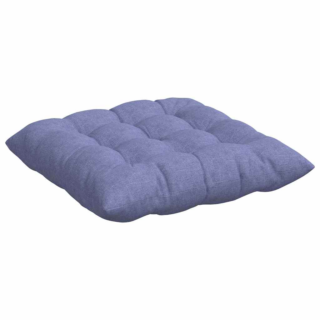 Sitzkissen 4 pcs Jeans blau 40 x 40 x 6 cm Stoff