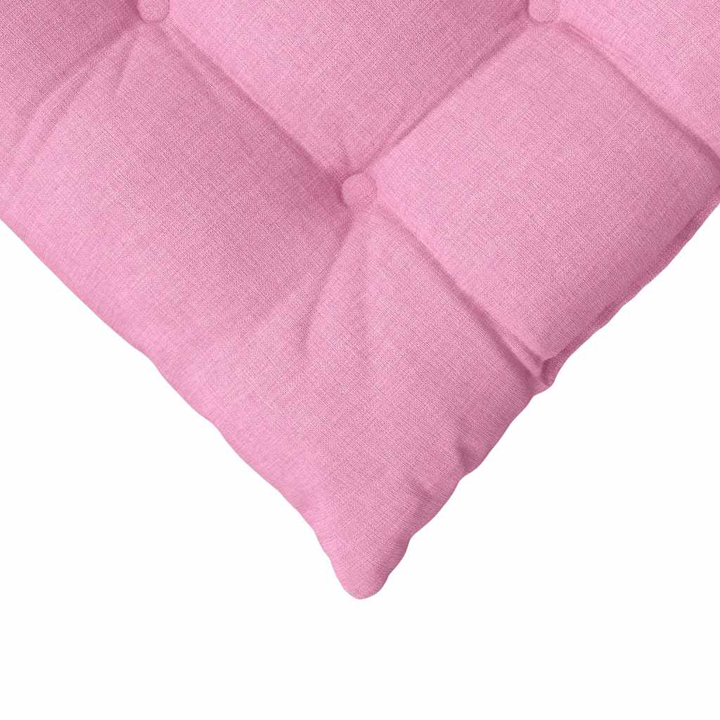 Sitzkissen 4 pcs Rosa 40 x 40 x 6 cm Stoff